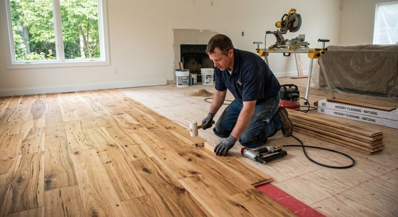 Hickory Floor Installation in Fairfax, VA
