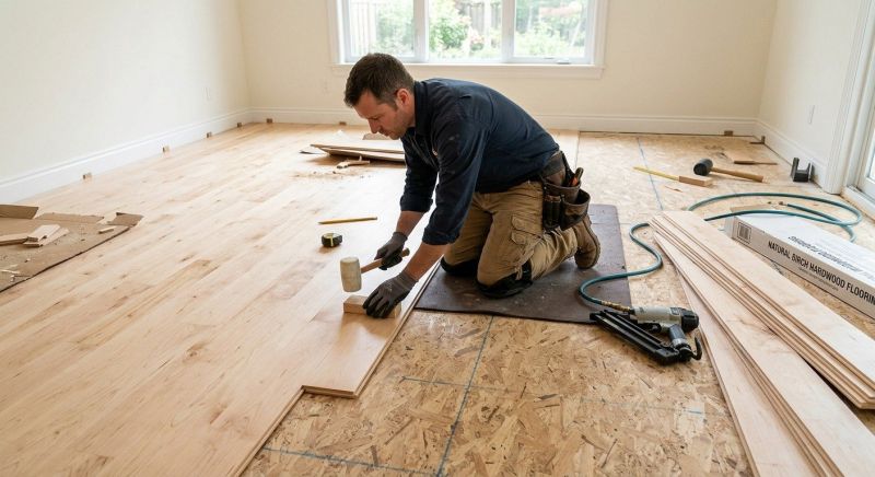 Maple Flooring Installation in Silver Spring, MD