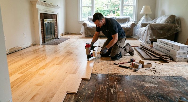 Maple Flooring Installation in Sterling, VA