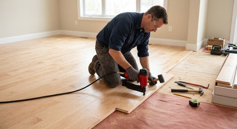 Maple Flooring Installation in Triangle, VA