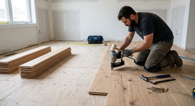 Oak Floor Installation in Ashburn, VA