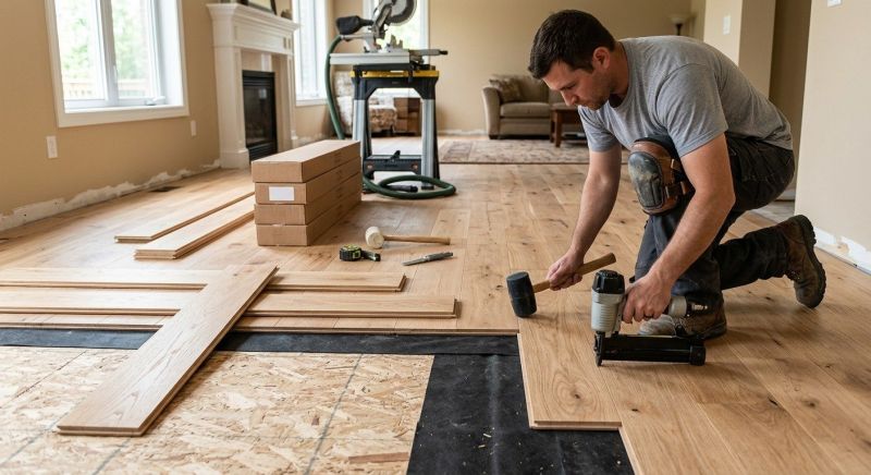 Oak Floor Installation in Clinton, MD