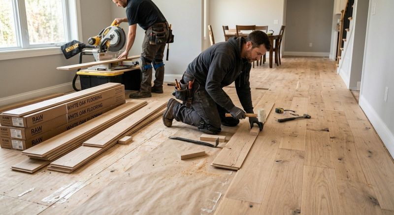Oak Floor Installation in Montgomery County, MD