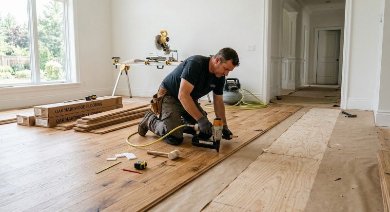 Oak Floor Installation in Potomac, MD