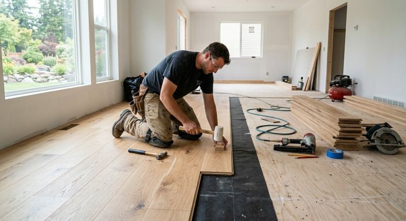 Oak Floor Installation in Warrenton, VA