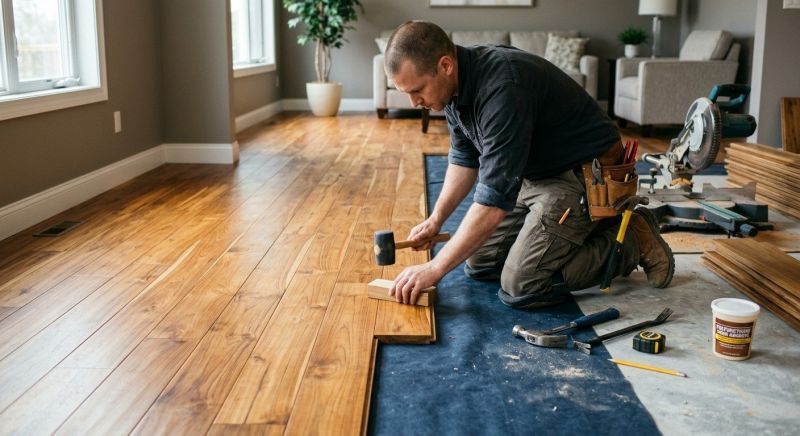 Teak Flooring Installation in Fairfax, VA