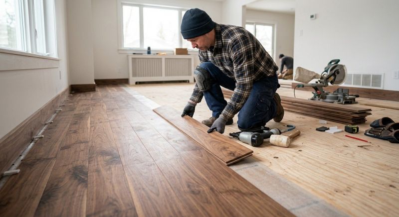 Walnut Flooring Installation in Fairfax, VA
