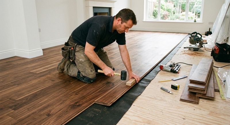 Walnut Flooring Installation in Fairfax, VA