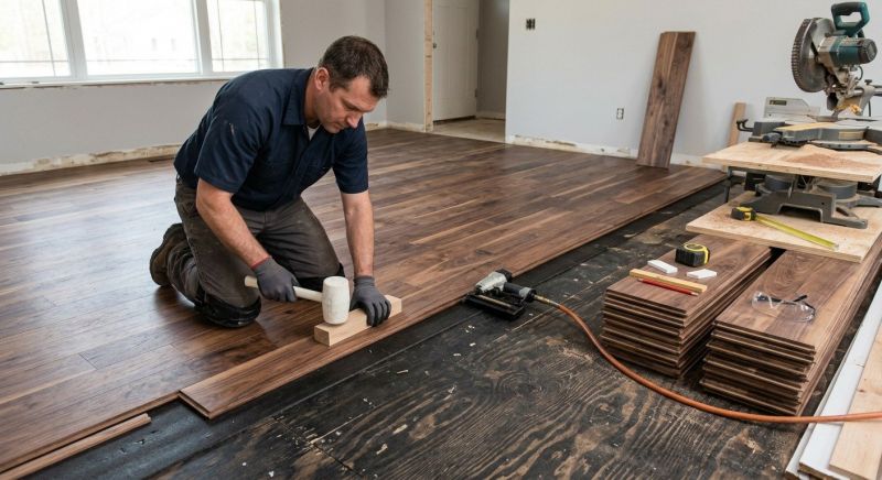 Walnut Flooring Installation in Fairfax, VA