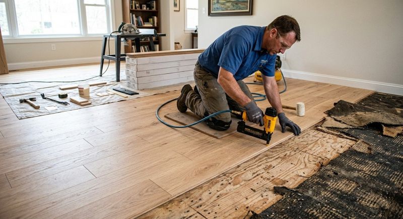 Wood Floor Replacement in Potomac, MD
